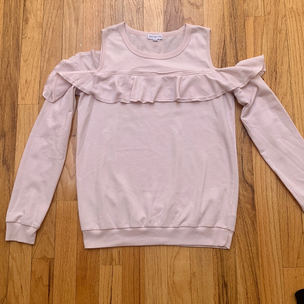 Socialite Cold Shoulder Sweater